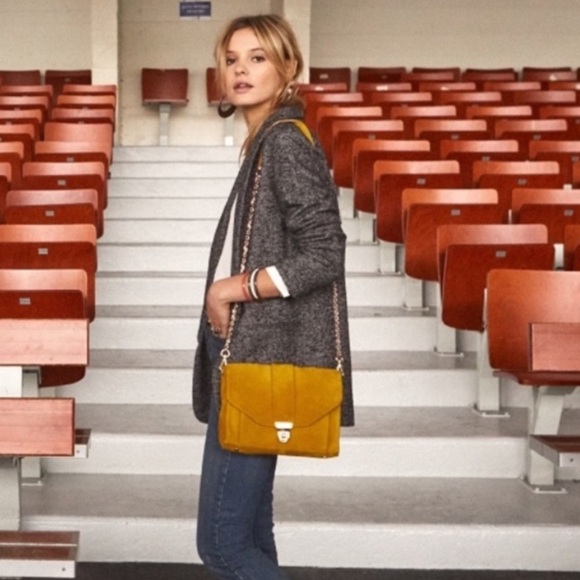 Sezane Sally Jacket in Black Chevron - Picture 3 of 8